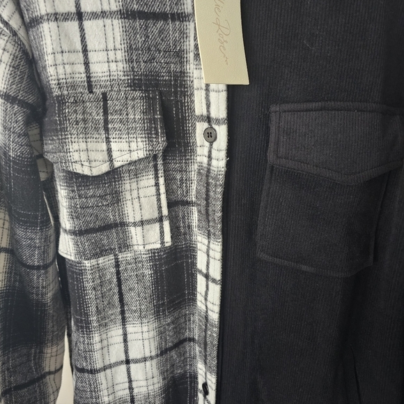 Boutique Brand NWT Corduroy And Plaid Shacket Dress - Picture 2 of 10